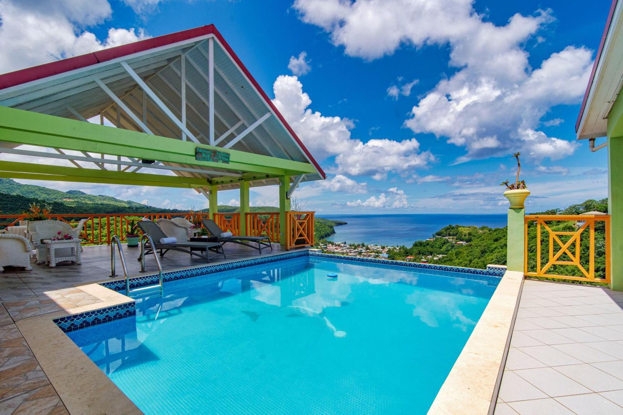 Tropical Paradise View Anse La Raye Dış mekan fotoğraf